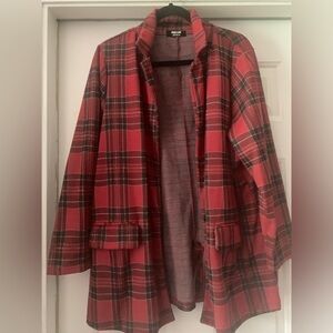 Women’s plaid Jolie & Joy size 2X open jacket